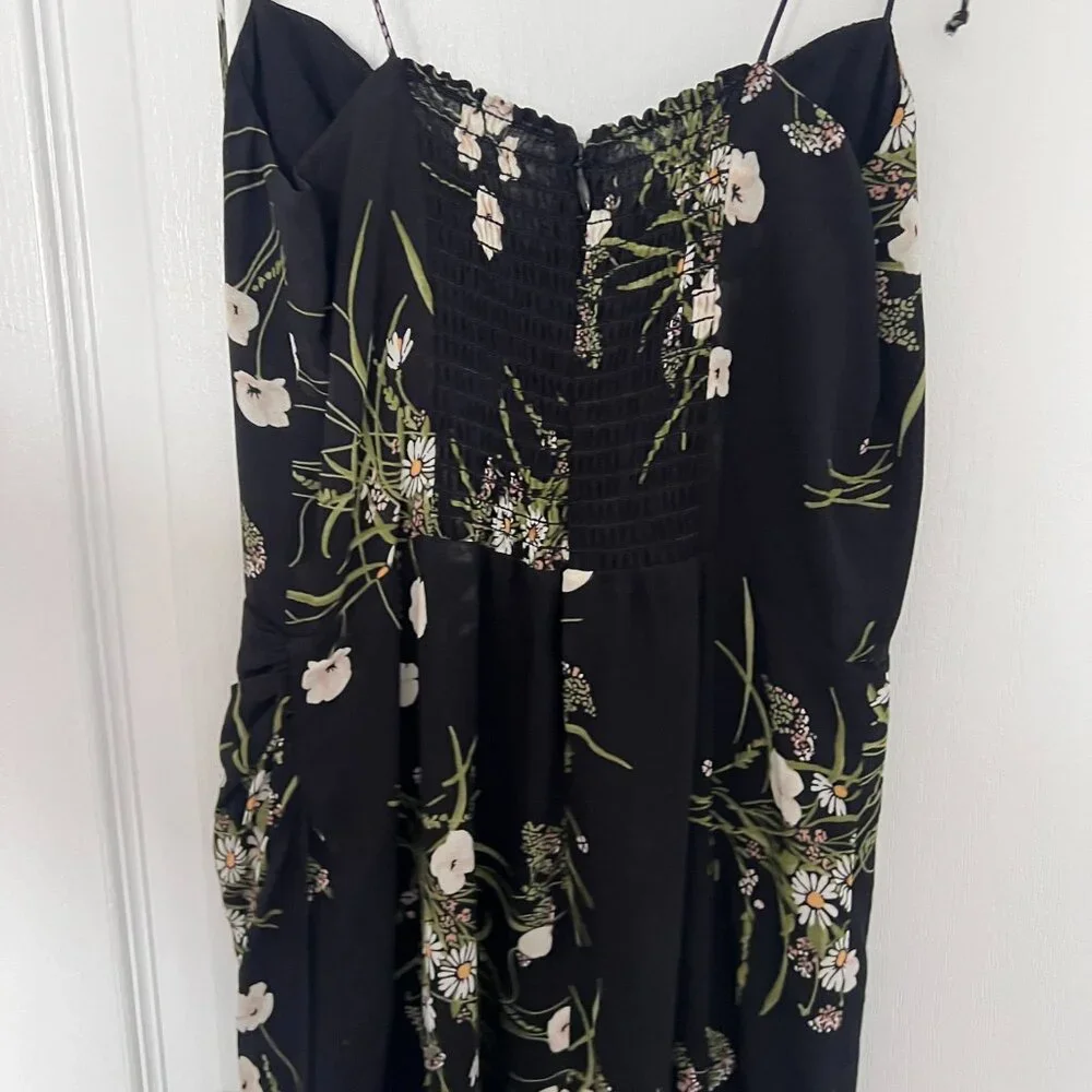 Reformation black Kourtney midi dress SIZE S - Picture 7 of 12
